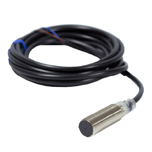 Sensor inductivo M12 PNP NO 3 hilos 10..30 Vdc con cable de 2m